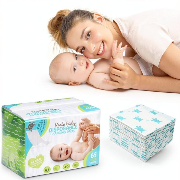 Disposable Changing Pad Liners Cotton Soft Sea Turtle-3