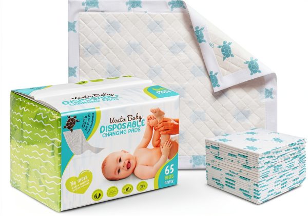 Disposable Changing Pad Liners Cotton Soft Sea Turtle-0