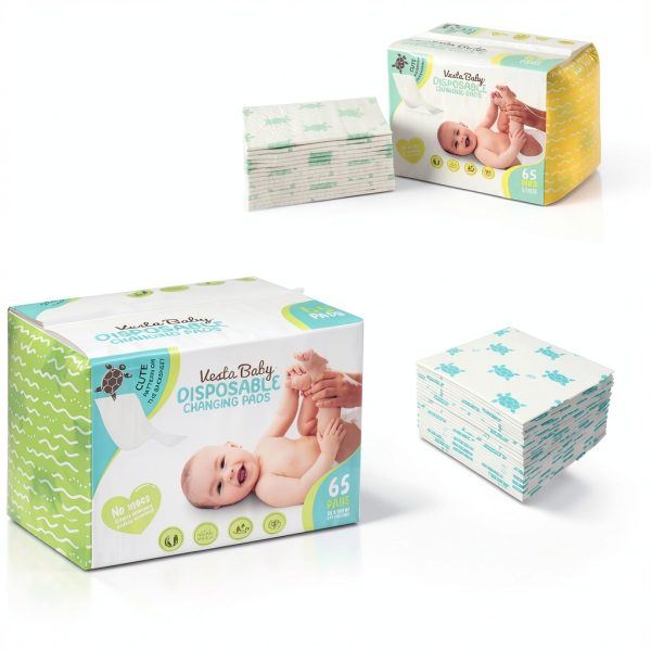 Disposable Changing Pad Liners Cotton Soft Sea Turtle-6