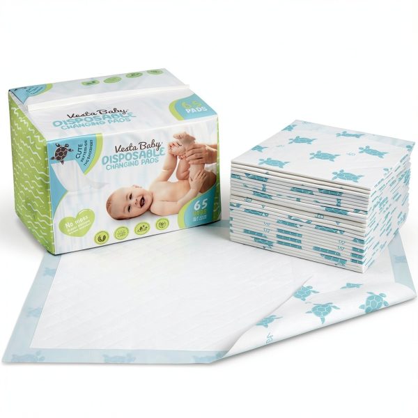 Disposable Changing Pad Liners Cotton Soft Sea Turtle-7