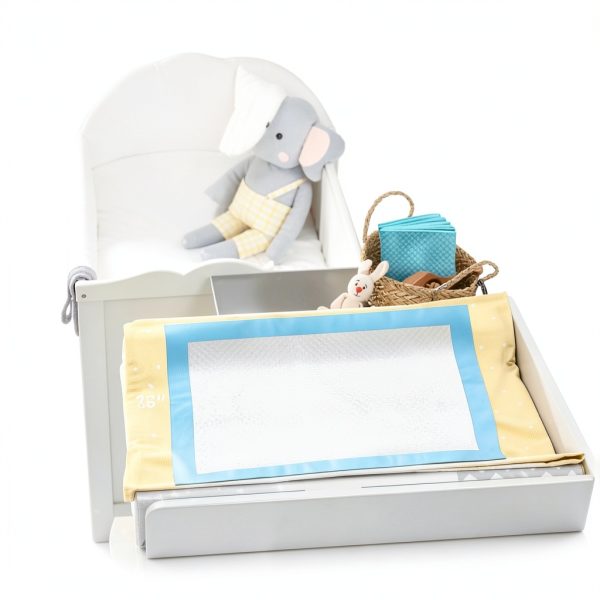 Disposable Changing Pads for Baby Blue/White 110 Pack-1