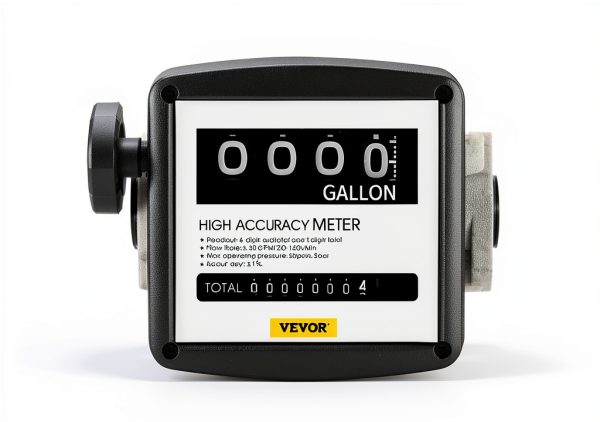 VEVOR Mechanical Fuel Meter 5-30 GPM Aluminum Alloy Model JXRYB-30GPM-3