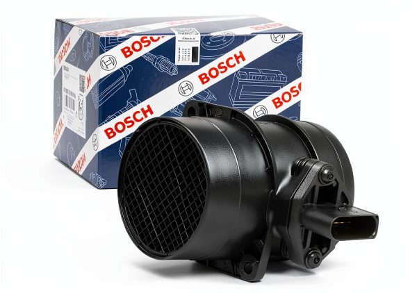 Bosch Mass Air Flow Sensor MAF 0280218381 Stainless Steel Flange Mount-1