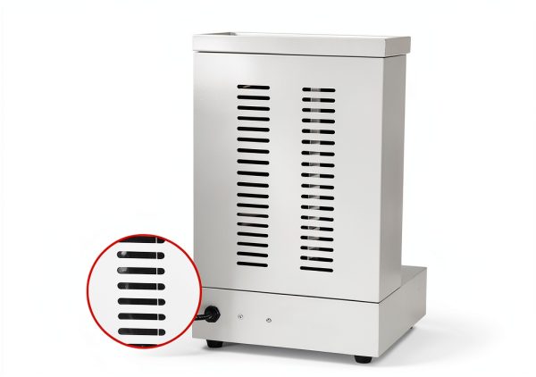 Electric Vertical Rotisserie Shawarma Grill by Generic 2400W 2‑Tube-7
