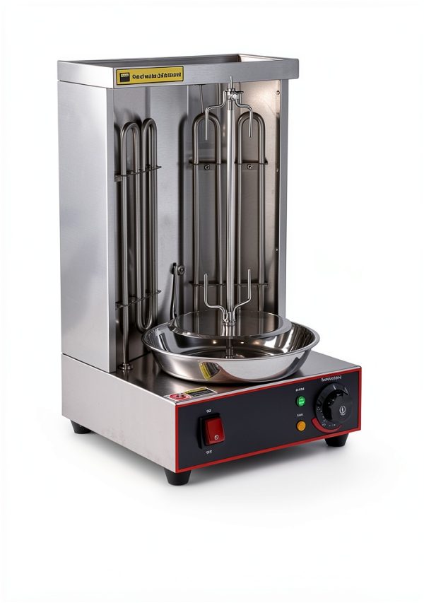 Electric Vertical Rotisserie Shawarma Grill by Generic 2400W 2‑Tube-3