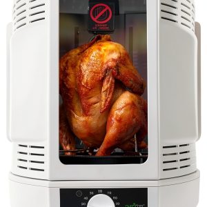 NutriChef Vertical Rotisserie Oven Roaster White AZPKRT15 Kebab-0