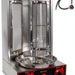 Shawarma Machine Foodizio 220V Vertical Rotisserie with Dual Burners-0