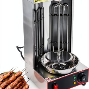 Electric Vertical Rotisserie Shawarma Grill by Generic 2400W 2‑Tube-0