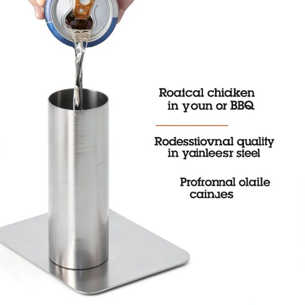 Camerons Christmas Beer Can Roaster Stainless Steel Grill Rotisserie-1