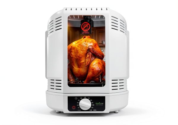 NutriChef Vertical Rotisserie Oven Roaster White AZPKRT15 Kebab-7
