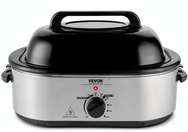 VEVOR Electric Roaster Oven 18QT Silver Rotisserie with Defrost Warm-8