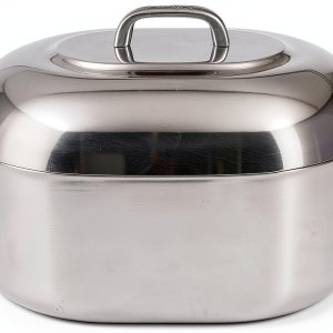 15 Inch Aluminum Oval Roaster - McWare by Cajun Classic Cookware-0