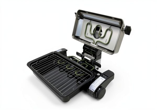 Double Sided Multi Grill Fish Roaster LP LIVING PLUS – 1100W Black-4