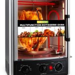 NutriChef Rotisserie Countertop Oven 24 Quart Black Convection-0