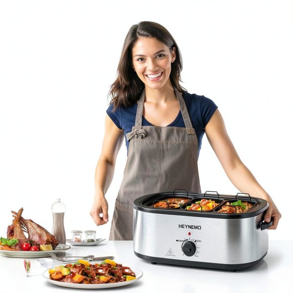 Roaster Oven 24QT Electric with 3 Trays Kiss the Water-2