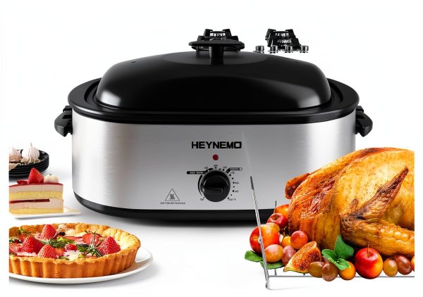 Roaster Oven 24QT Electric with 3 Trays Kiss the Water-3