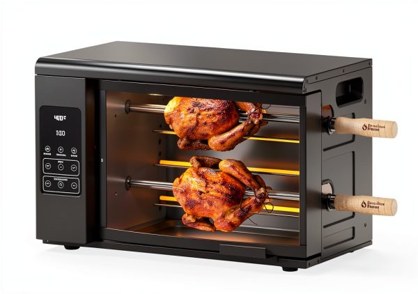 Electric Rotisserie Oven Brazilian Flame Grill Auto Rotating Skewers-7
