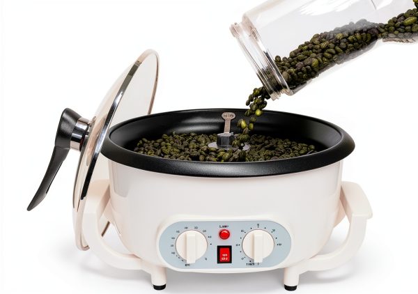 Coffee Roaster LATIJISHI 110V Roaster with Timer and Teflon Chamber-0