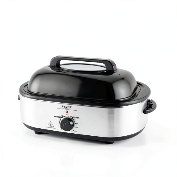 VEVOR Electric Roaster Oven 18QT Silver Rotisserie with Defrost Warm-7