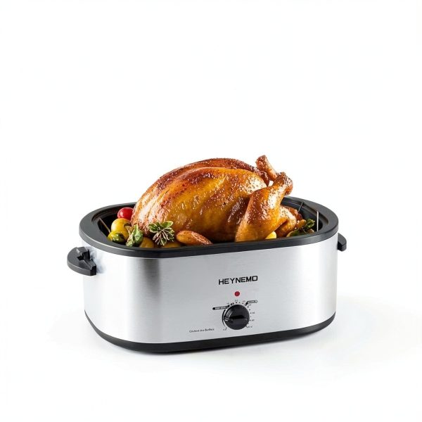 Roaster Oven 24QT Electric with 3 Trays Kiss the Water-8
