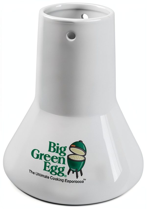 Big Green Egg Sittin Chicken Ceramic Roaster Heavy Duty Rotisserie-0
