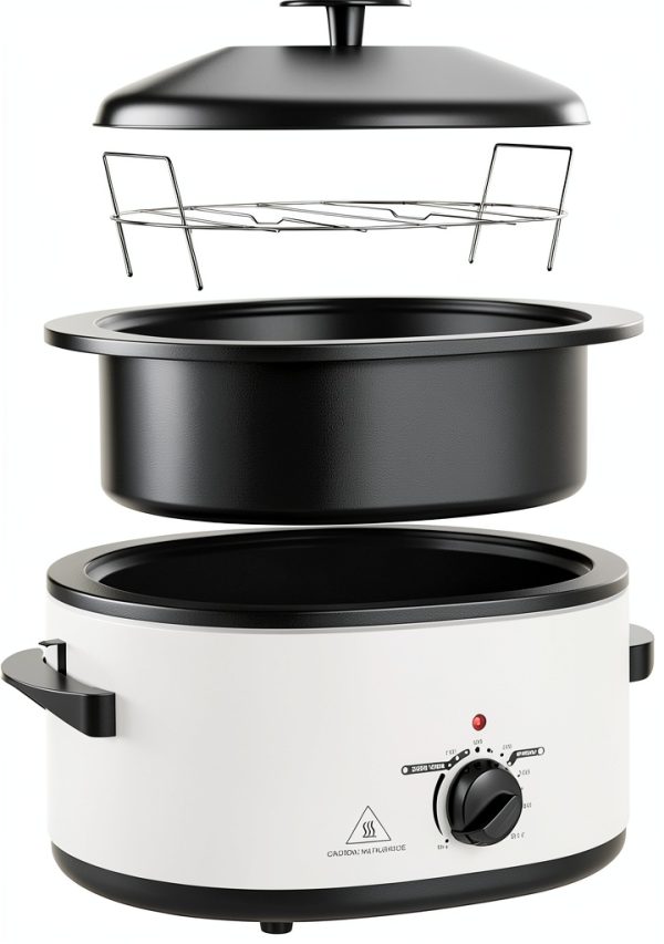 8 Quart Roaster Oven Kiss the Water White-1